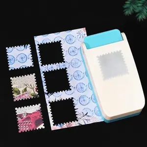 Manual Craft Embosser, Stamp Shaped Embossing Paper Cutter for Scrapbooking, Card Making, Journaling, DIY Art, Paper & Photo Album Decoration, Ideal Festival Birthday Gift for Friends