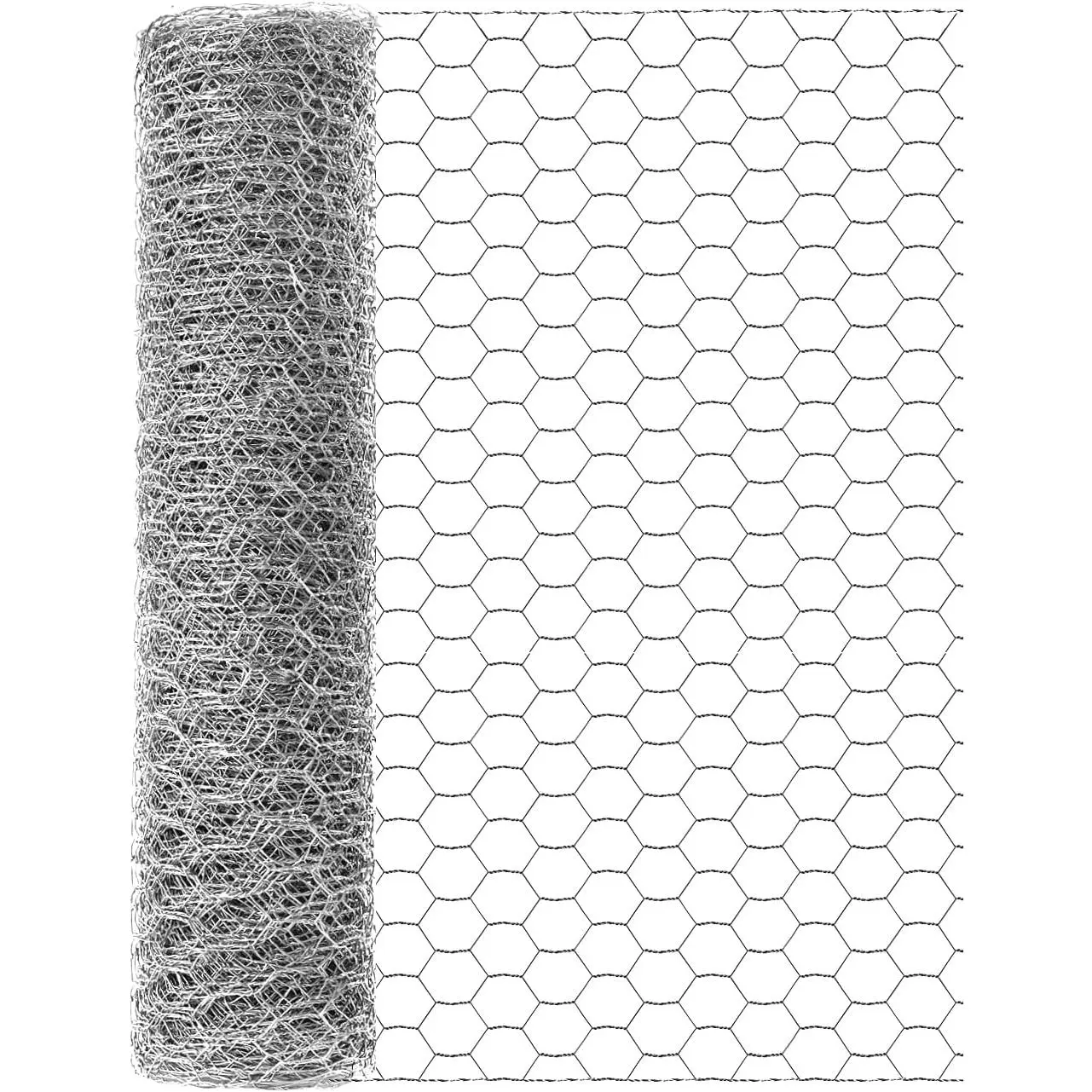 16in x 82ft Chicken Wire,  40cm x 25m Poultry Wire Netting Hexagonal Galvanized Mesh Garden Fence Barrier for Pet Rabbit Chicken Fencing (16In x 82FT)