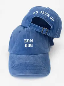 Baseball Nickname Hat – “Ern Dog Ern Dawg” Embroidered Cap, Vintage Washed Dad Hat, Unstructured Sports Fan Gift