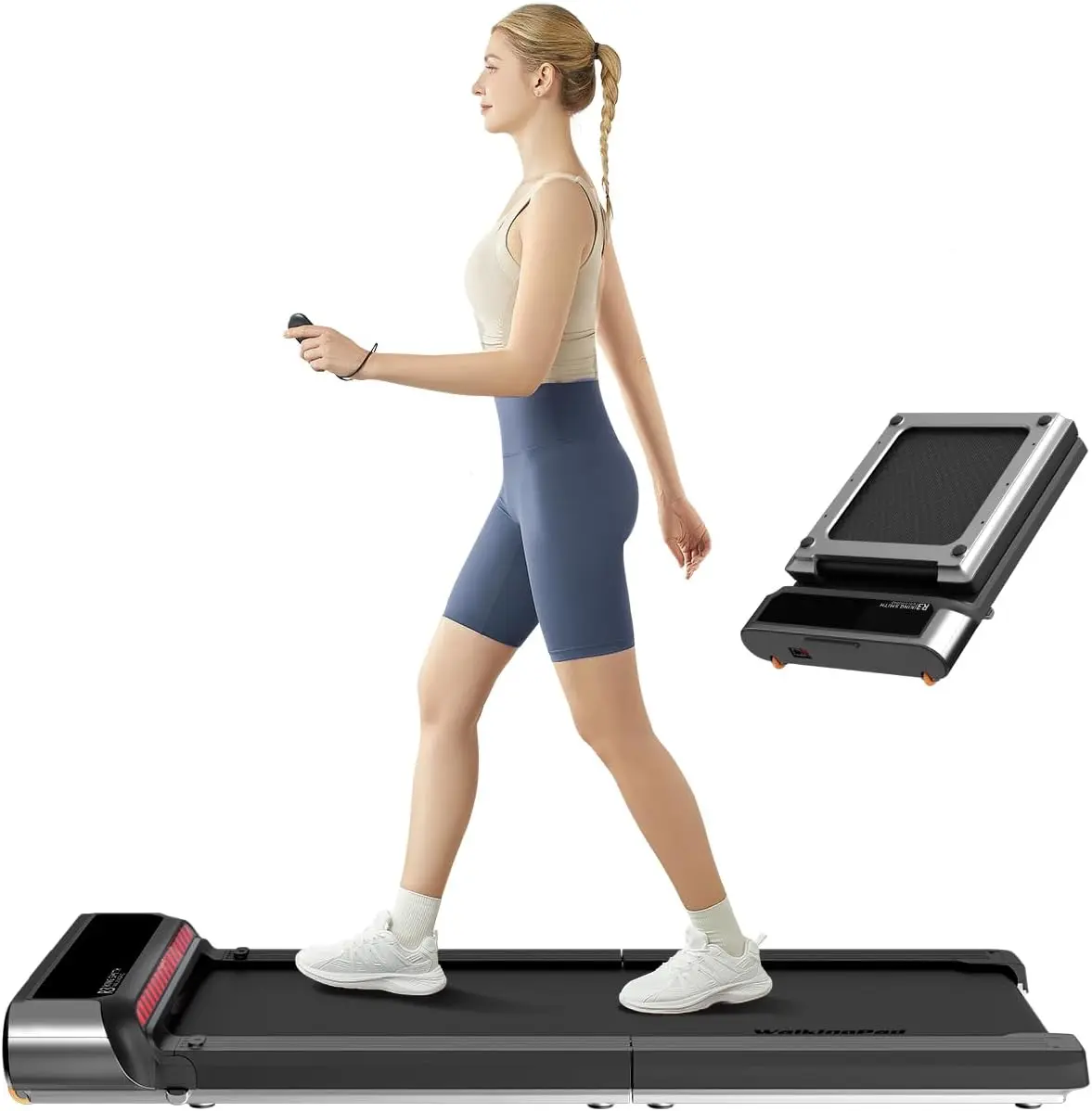 WALKINGPAD R3 Foldable Walking Pad, ultra-compact space-saving design with EasyView, speeds from 1–4 mph for home office, fully assembled