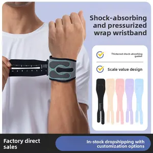 Fitness Bench Press Sports Wrist Badminton Tennis Tendon Sheath Pressure Anti-Sprain Wrist Cover Strength Training Wrist Cover