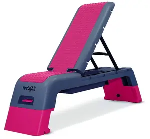 Multifunctional Aerobic Deck - Versatile Fitness Station, Weight Bench, Aerobic Stepper, Plyometrics Box for Cardio Workouts and Strength Training