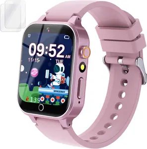 Kids Smart Watch Gift for Girls Age 5-12, 26 Games HD Touch Screen Watches with Video Camera Music Player Pedometer Flashlight 12/24 hr Educational Toys Birthday Valentines Day Gifts for Girls Ages 7 8 9 10