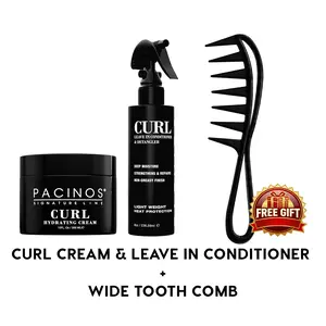 Curl Cream Hydration & Leave In Conditioner with Free Wide Tooth Comb