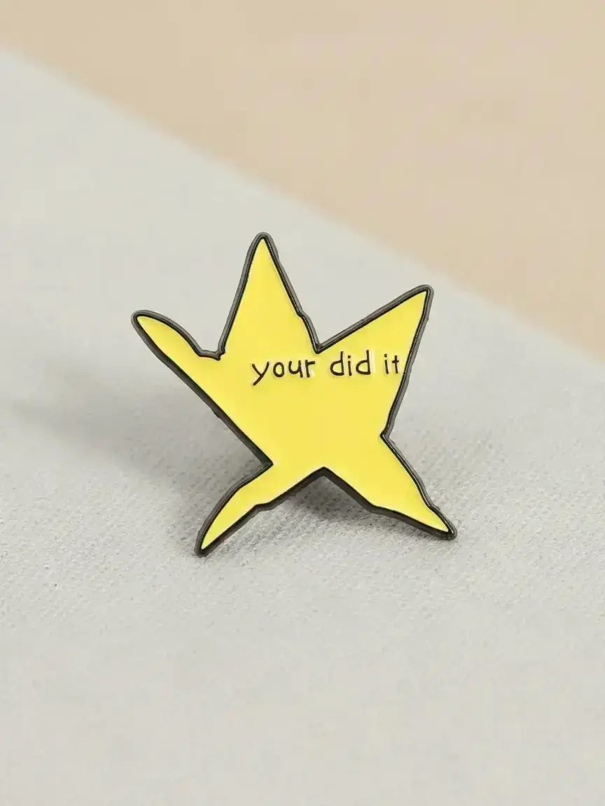 Star Shaped Brooch, Creative Star Design Brooch, Fashion Accessories for Women & Men, Cute Enamel Lapel Pin, Alloy Brooch Pin Clip Suitable for Backpacks, Jeans, Scarves, Hats Decoration, Jewelry