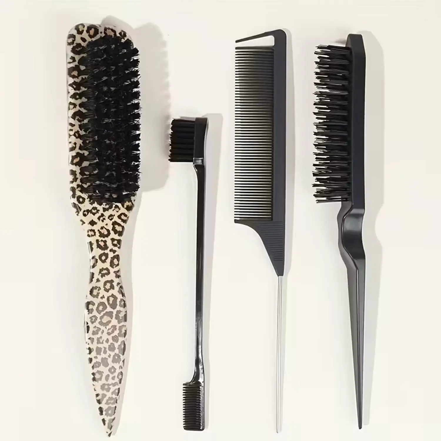 Professional Hair Styling Tool Set – Salon Styling Tool, Styling Hair Tools, Parting Brush, Detangling Smoothing Brush, Edge Brush & Continuous Spray Bottle for Sectioning, Sleek Finish & Curly Hair Styling, Hair Volume Tool