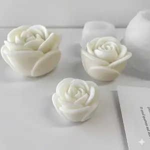 3pcs Rose Scented Candle Mold Set - Thick High-Quality Silicone Molds for Aromatherapy Candles, Floral Plaster& Diffuser Stone Crafts, DIY Kit| Ideal for Valentine's Day, Mother's Day& Holiday Gift DIY Projects