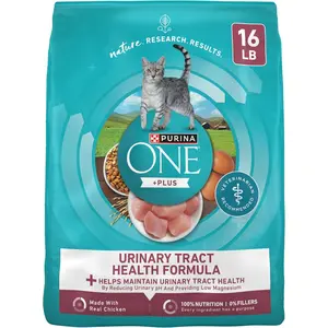 Purina ONE High Protein Dry Cat Food, +Plus Urinary Tract Health Formula - 16 lb. Bag