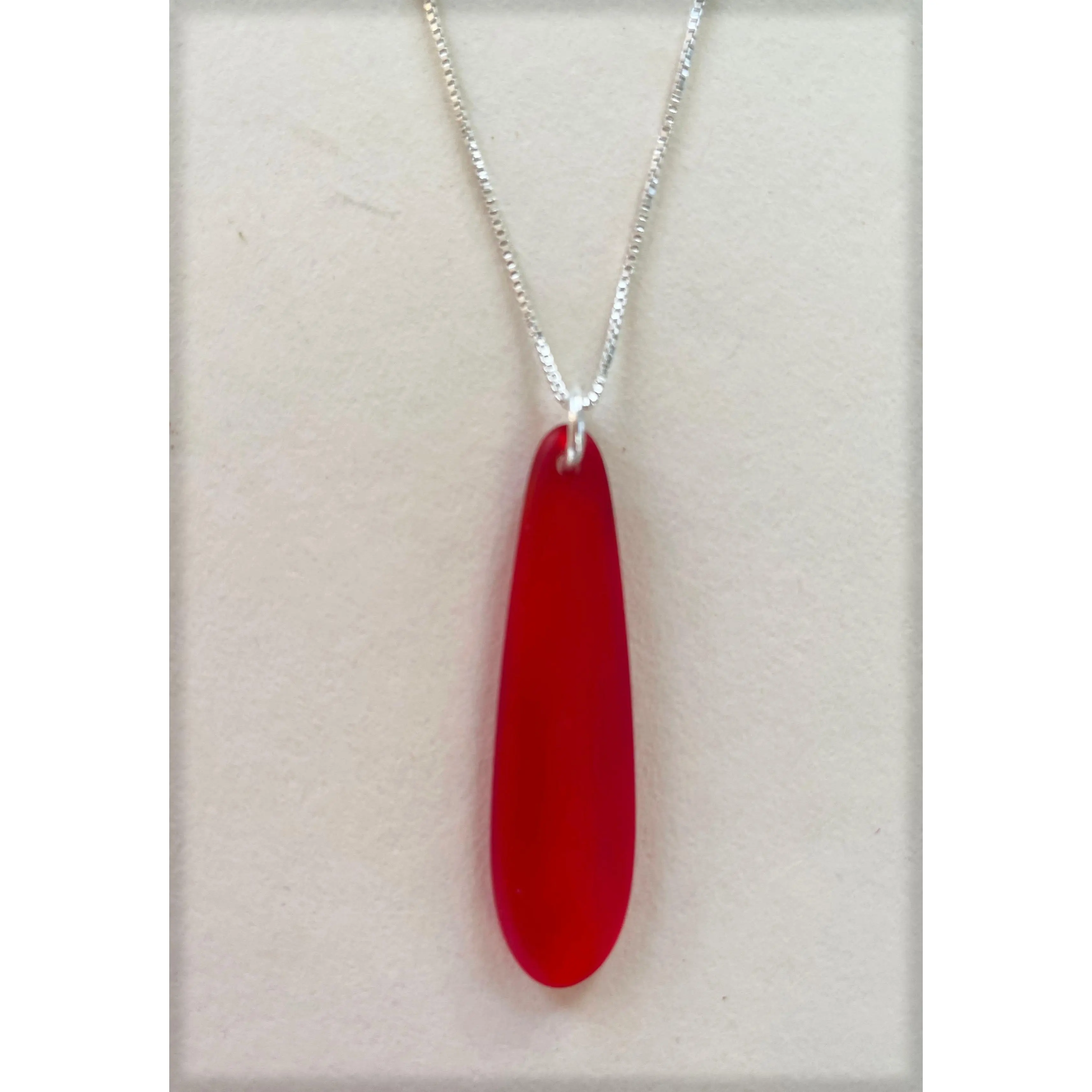OCEANA RED SEA GLASS NECKLACE
