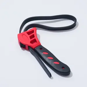 Multi-Functional Adjustable Belt Wrench, Versatile Bottle Opener and Universal Tool for Auto Repair, Rubber Filter Wrench Tool