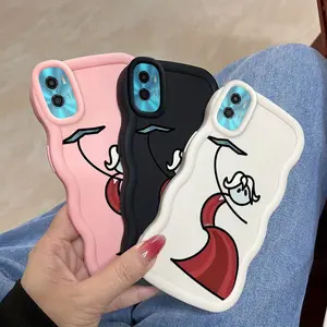 1 Piece E22s Red skirt girl Flexible Design Lightweight And Bracelet Protection Made For Moto E22s Ideal For Casual