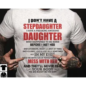 Stepdad Shirt, Fathers Day Gifts - For Stepdad, Bonus Dad Shirt From Daughter, Funny Gifts For Bonus Dad, Father's Day Shirts, Classic Unisex T-Shirt, Gifts - For Bonus Dad, Short Sleeve Tee Shirt, Gifts Ideas For Men, Gifts For Birthday