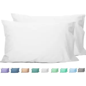 Pillowcases Set of 2, Cotton  Pillow Cases 2, Soft and Breathable