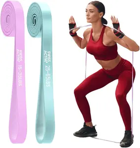 Swiss Activa Premium Resistance Bands 15-65 LBS -Exercise Bands for Women - Booty Bands for Exercise, Pilates, Glutes Resistance Bands for Working Out