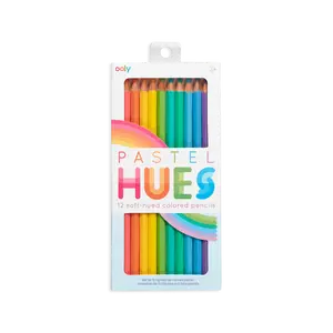 Pastel Hues Colored Pencils - Set of 12