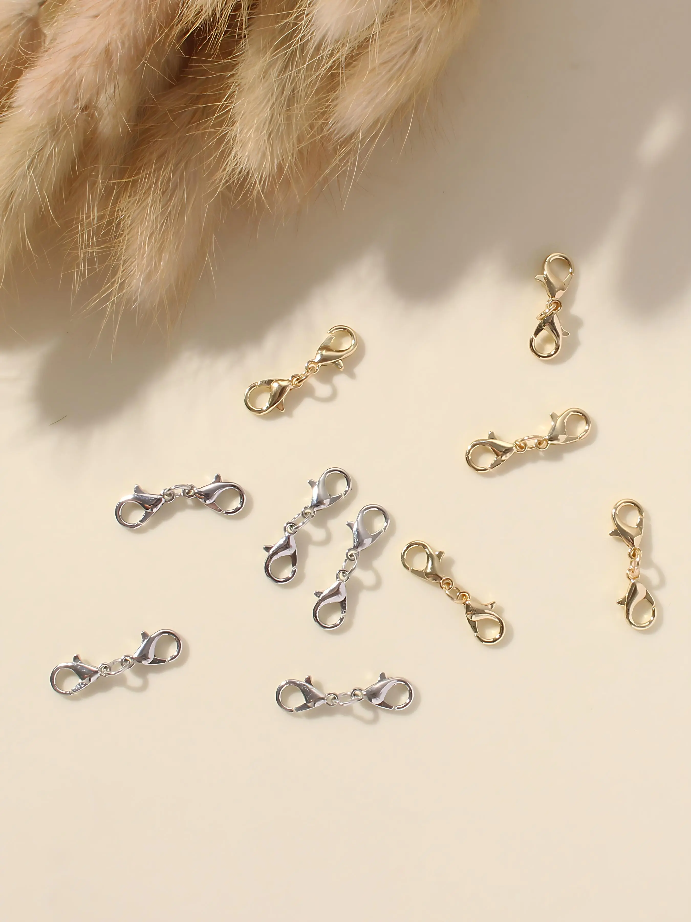 5 Piece Zinc Alloy Lobster Clasps, Dual Head Necklace & Bracelet Connectors, Perfect DIY Jewelry Making Supplies