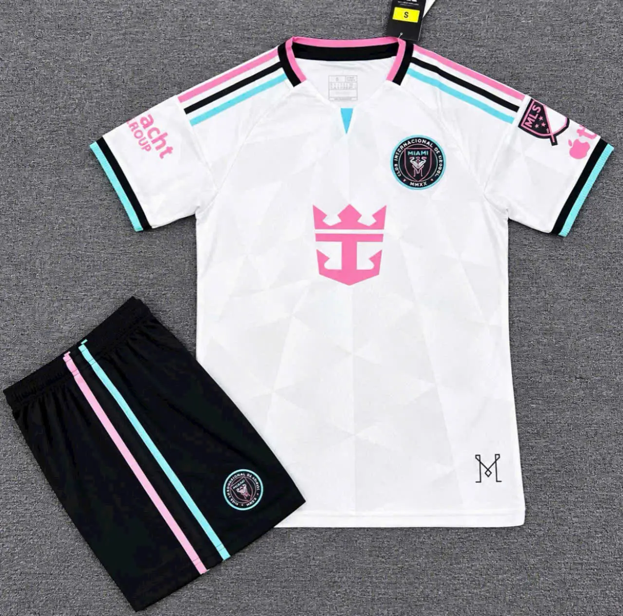 Inter Miami Third Jersey Set 2024/2025 | #10 Soccer Kit Shirt and Shorts Combo | Soft Breathable Retro Style Football Fan Gift