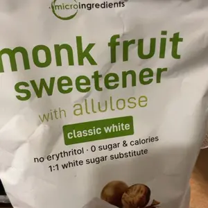 Micro Ingredients Monk Fruit Sweetener with Allulose, 2lb