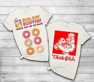 Thick Fill A T-Shirt Men| Funny Gym & Foodie Graphic Tee for Fitness Lovers