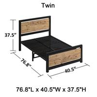 Twin Size Black Brown