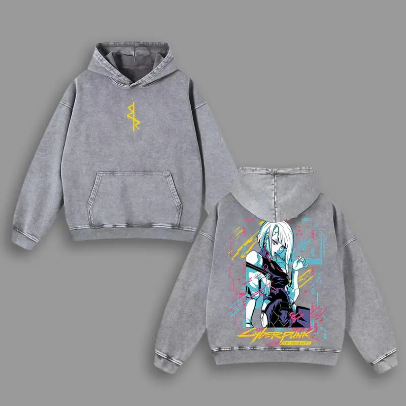 Retro Limited Edgerunners Neoncore Lucy Unisex Acid Washed