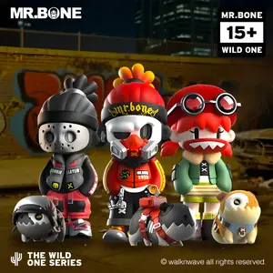 【New Releases】MR.BONE 5th Gen Series-The wild one-Blind box Collectible Toys Desktop Display Case Home Decoration Ideal，10-12cm，Action & Toy Figures