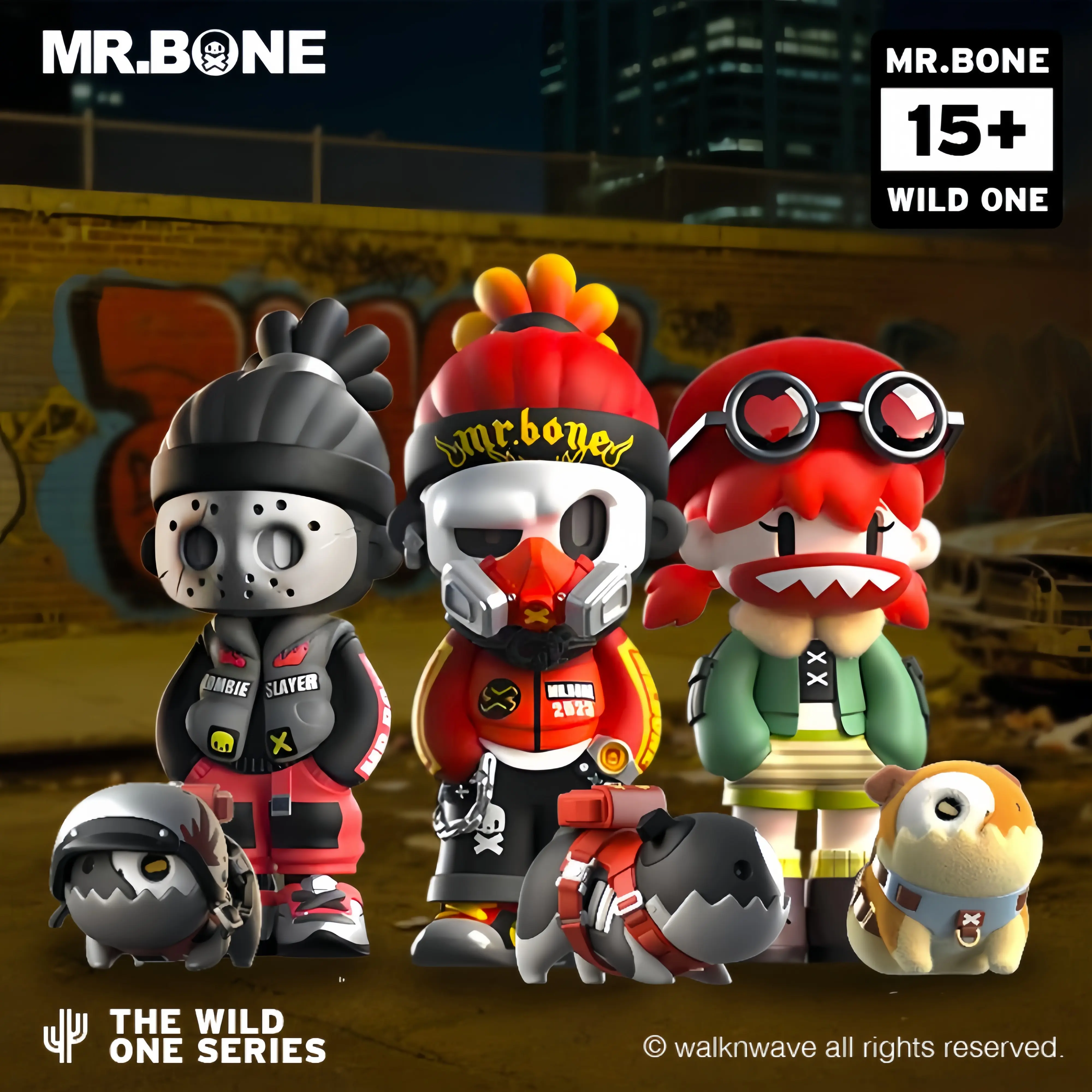 MR.BONE 5th Gen Series-The wild one-Blind box Collectible Toys