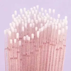Sterile Lint Free Precision Swabs Ultra Fine Crystal Handle for Lash Cleaning, Cleansing, Nail Art, Cosmetics and Model Detailing