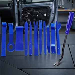 Professional Car Interior trim removal Tool Kit; non-Destructive dashboard Panel tools, Precision Manual Disassembly Set, Wiring Harness clip separator, multi-function repair kit, essential automotive maintenance Tools, Efficient, Safe & accurate.