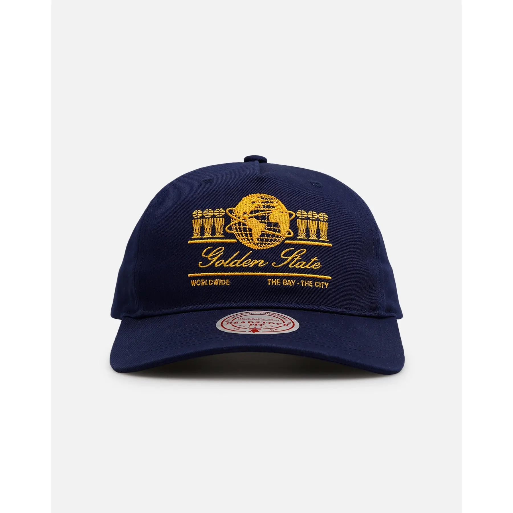 Mitchell & Ness Golden State Warriors 'Worldwide' Deadstock Snapback Navy