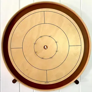 MYSAFY Professional Standard Crokinole Board Tournament Ready with Carrying Case
