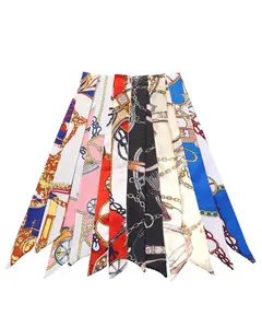 6 Pack Scarf Bags for Women - Narrow Scarf Hair & Neck Scarves - Fashion Gifts