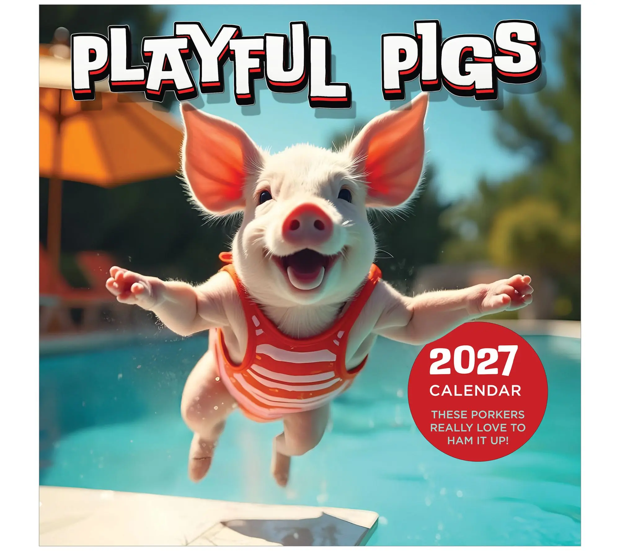TF Publishing 2027 Playful Pigs Wall Calendar TF Publishing 2027 Playful Pigs Wall Calendar