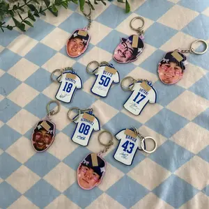 Player Baseball Funny Key Rings, College Baseball Keychains, Baseball Must Have For Fans Keychains, Best Gift For Fans Player Football Key Rings