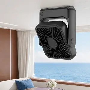 Magnetic Cruise Approved Fan, Cruise Essentials 2026, 5000mAh Rechargeable Portable Travel Fan with Strong Magnetic Base & Hook, 4-Speed Ultra-Slim Quiet Cooling Fan for Cruise Ship Cabin, Magnetic Golf Cart Fan, Camping, RV, Bedroom & Office