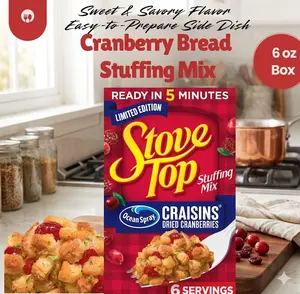 Cranberry Stuffing Mix, 6 oz Box