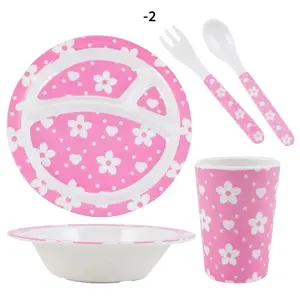 Little Mismos 5PC Kids Dinnerware Set