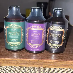 Pjordo-valentine's gift-3 Pack Massage Oil for Relaxation -Massage Therapy