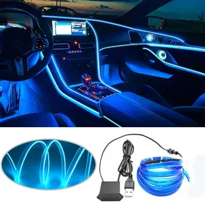 USB Powered Car Interior LED Light, Multiple Color Modes 5M Fiber Ambient Light, Car Interior Decorative Light, Multiple Color Modes 5M Fiber Ambient Light, Car Interior Decorative Light, Magic Light Tape