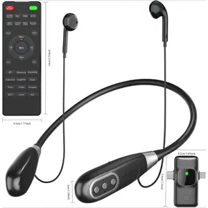 Professional E8 Wireless Sound Card Live Streaming Earphones, Portable Multi-function Sound Card Live Broadcasting and Audio Editing Earphones with Remote Control, Suitable for Streaming Games