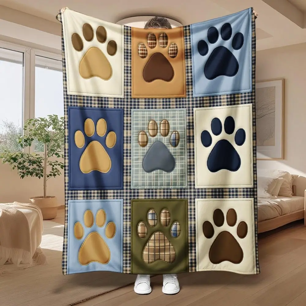 Customized Polyester Flannel Soft Dog Blanket (71x24 in) - Warm Pet Accessory, Home Decor Tapestry, Small Dog Birthday Gift