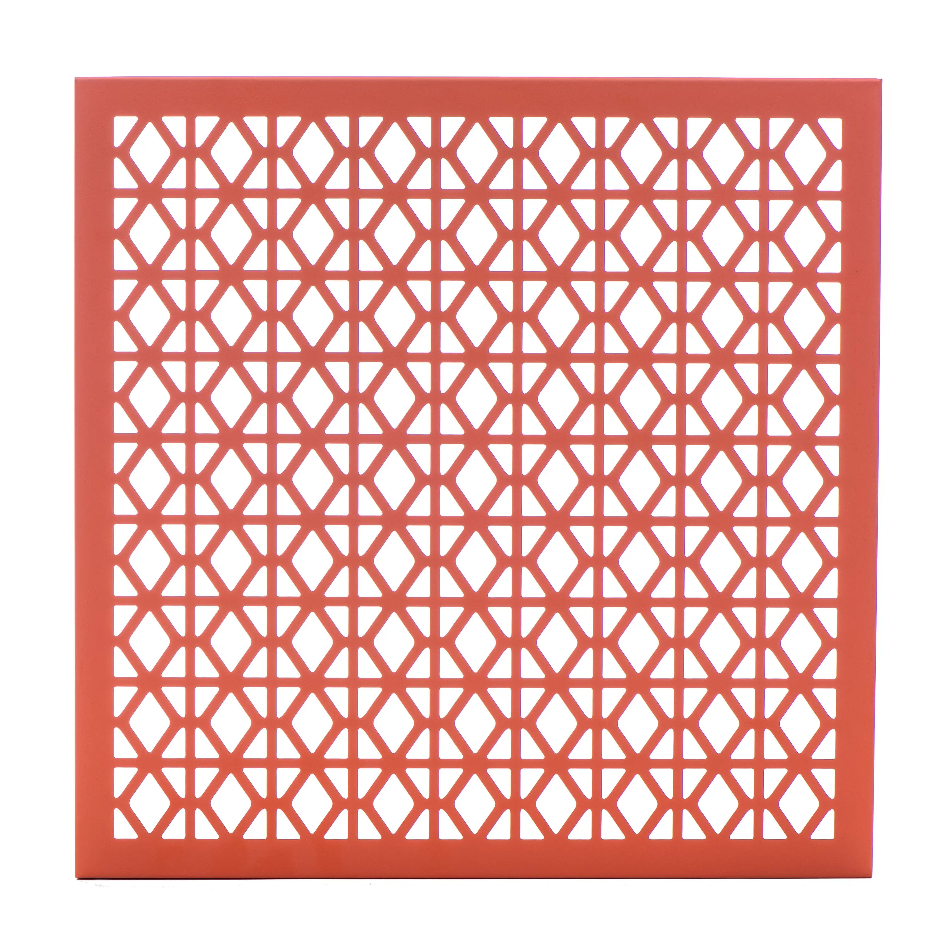Breeze Block Metal Wall Tile: 15.5" x 15.5" Orange