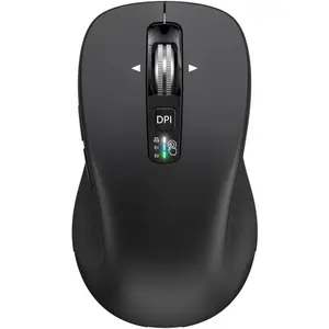 (USB + BT1 + BT2), Full Size, 4-Way Scrolling, Multi-Device Silent  for Computer, Laptop, iPad, MacBook (Black)