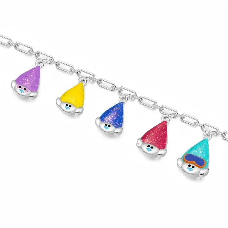 GNOCE Troll Figure Charm Bracelet - Whimsical Unisex Multicharm Statement Accessory for Jewelry Personalization, Personalizing Jewelry, Funny, Character Charm Bracelets & Bangles, Wristband, Mascot Figure Bracelets & Bangles