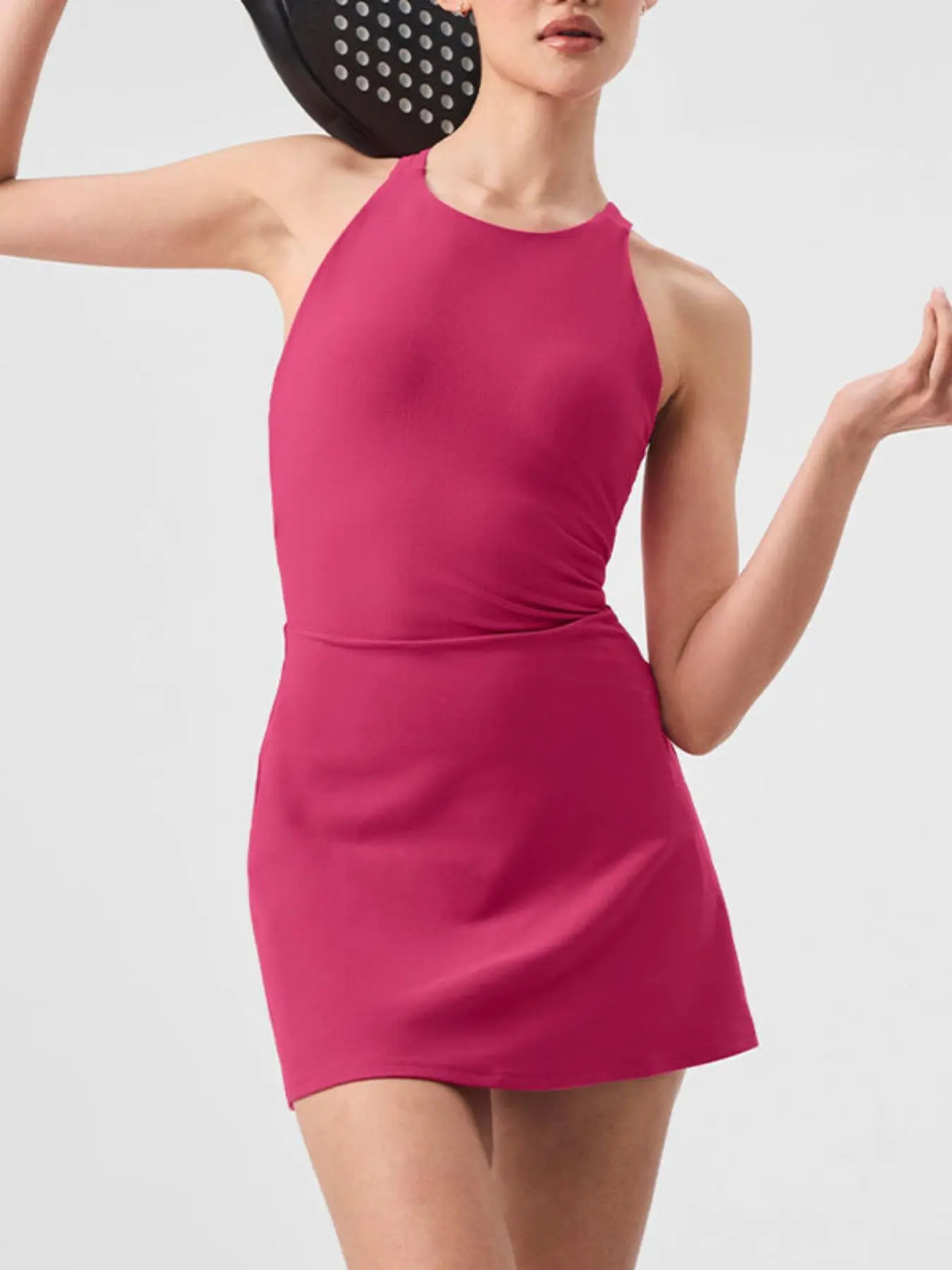 Women's Solid Cross Back Racerback Sports Dress, Casual Sleeveless A Line Dress for Yoga Gym Workout, Ladies Sportswear for All Seasons - TikTok Shop Women's Solid Cross Back Racerback Sports Dress, Casual Sleeveless A Line Dress for Yoga Gym Workout, Ladies Sportswear for All Seasons - TikTok Shop