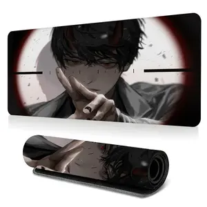 Cool anime special agent bemiru large-sized gaming mouse pad, stylish desktop protection pad, anti-slip rubber lock edge high-definition printing, suitable for computers, laptops, offices, homes, schools, as a gift for family and friends.