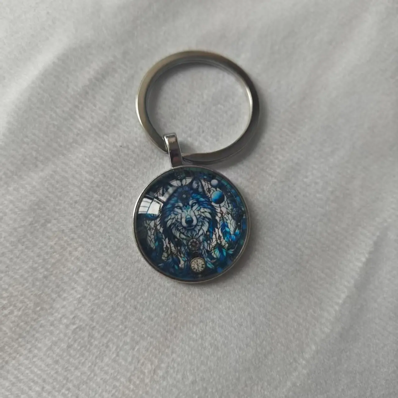 Wolf Pattern Keychain Pendant, Simple Key Ring, Decorative Accessory, Unisex Key Chain, Ideal for Men and Women, Unique Gift Idea, Keychain Charms, Keychain for Car Keys