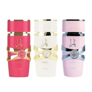 Lattafa Perfumes | Yara Pink + Yara Candy + Yara Moi | 3.4 oz Per Bottle | Women's Fragrance Bundle | Eau de Parfum