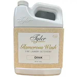 Tyler Candle Laundry Detergent 1.89 Liters (64 Oz.) - Diva Tyler Candle Laundry Detergent 1.89 Liters (64 Oz.) - Diva