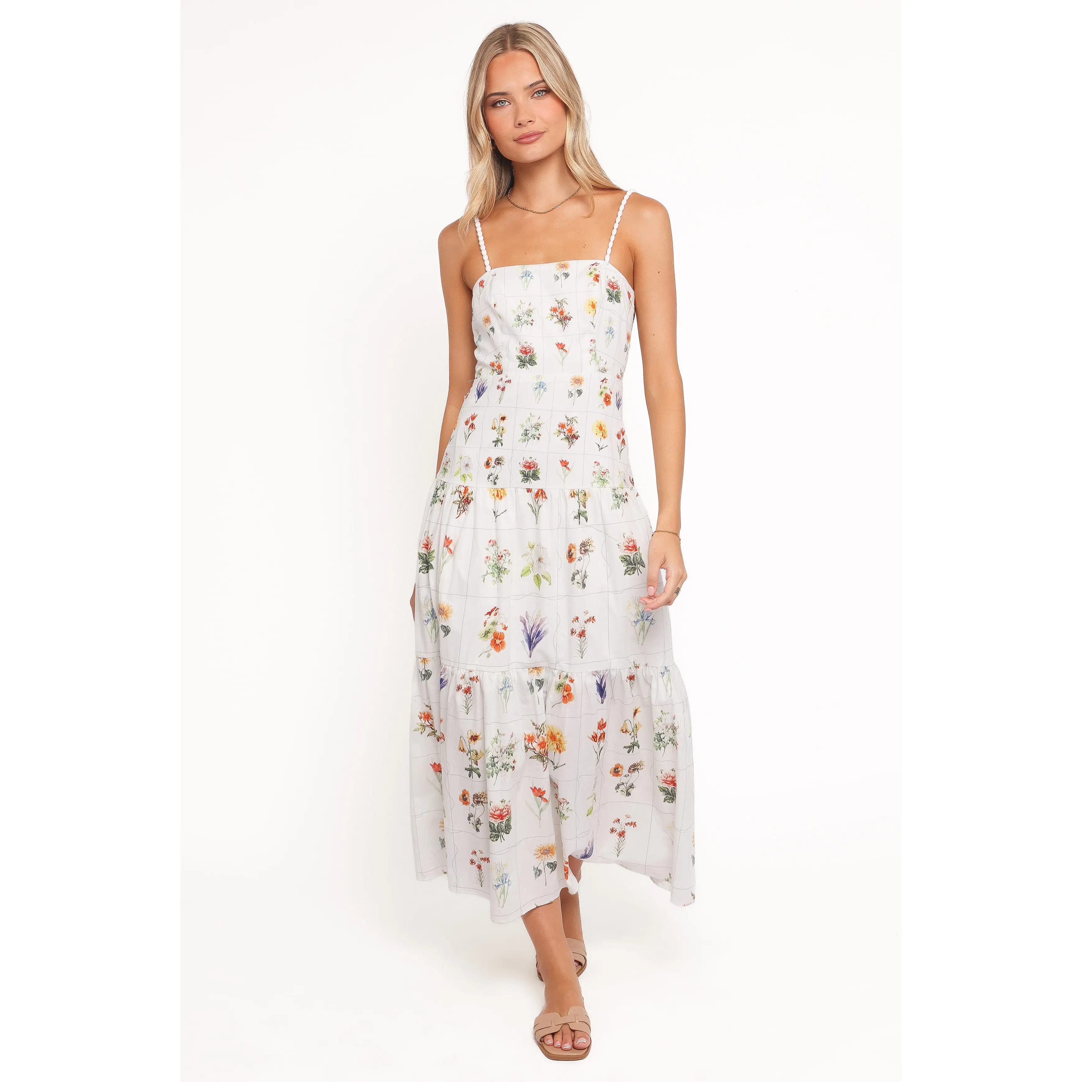 Brooks Maxi Dress - White Floral
